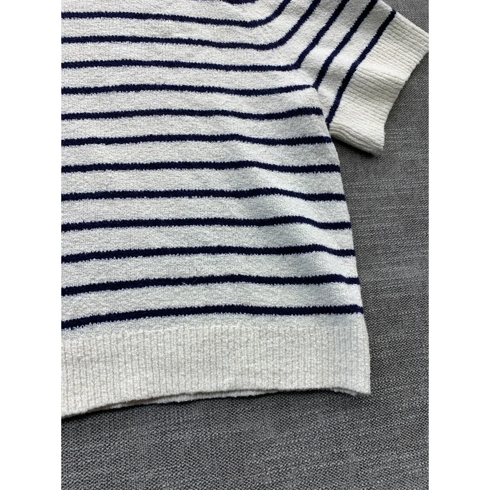 Universal Thread Goods Co Sweater Womens 2XL Beige Striped Raglan Sleeve Winter‎